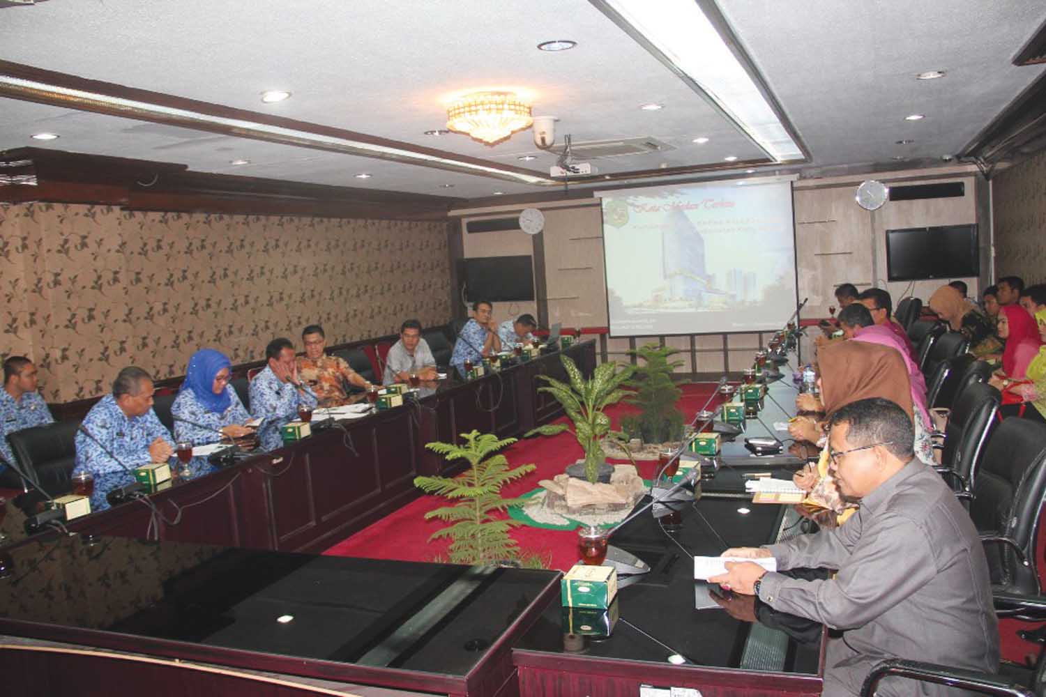 PJ WALIKOTA MEDAN TERIMA KUNJUNGAN KERJA DPPKA KOTA PARIAMAN