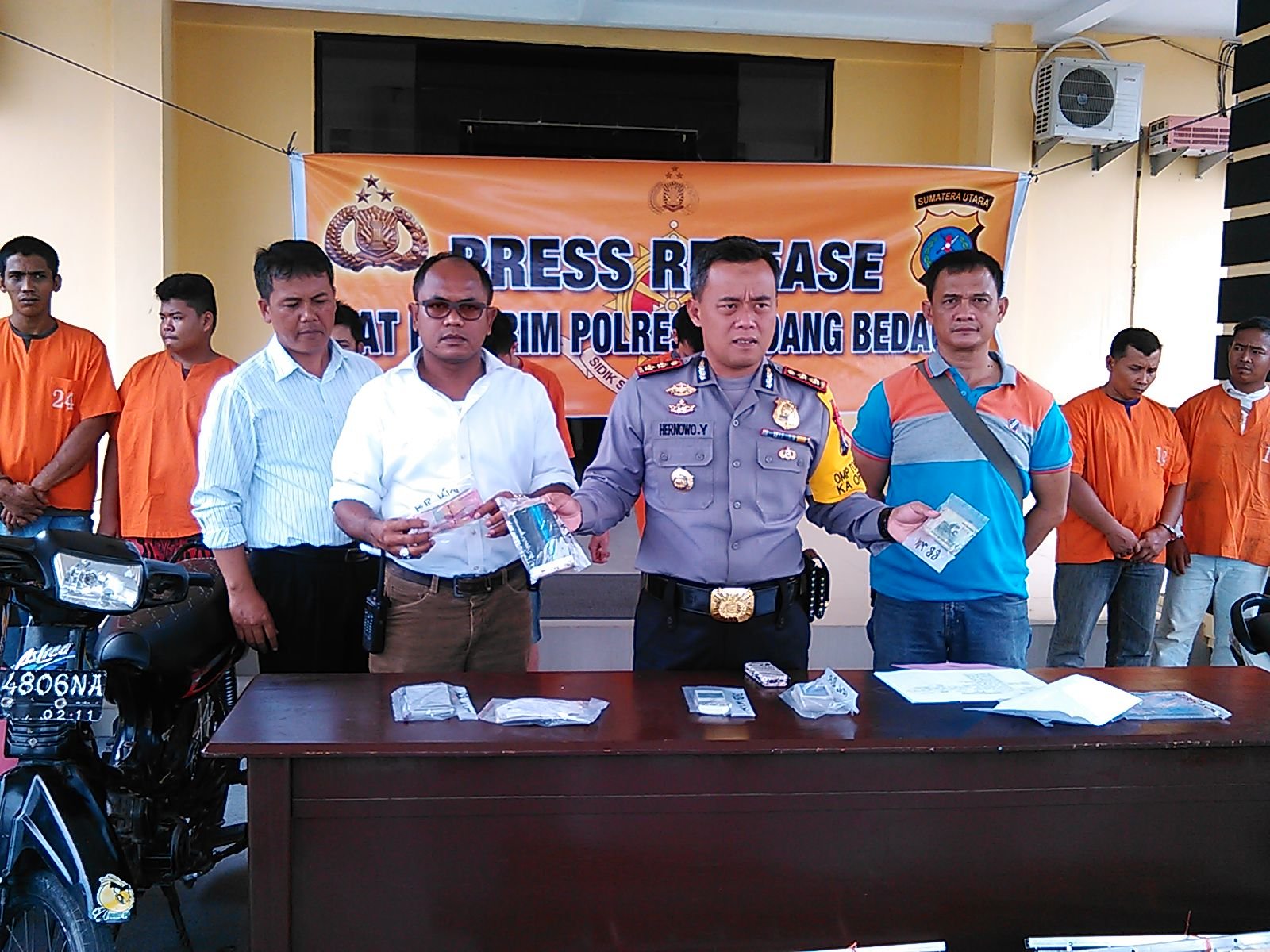 Polres Sergai Ungkap Kasus Curanmor Judi dan Bajing Loncat