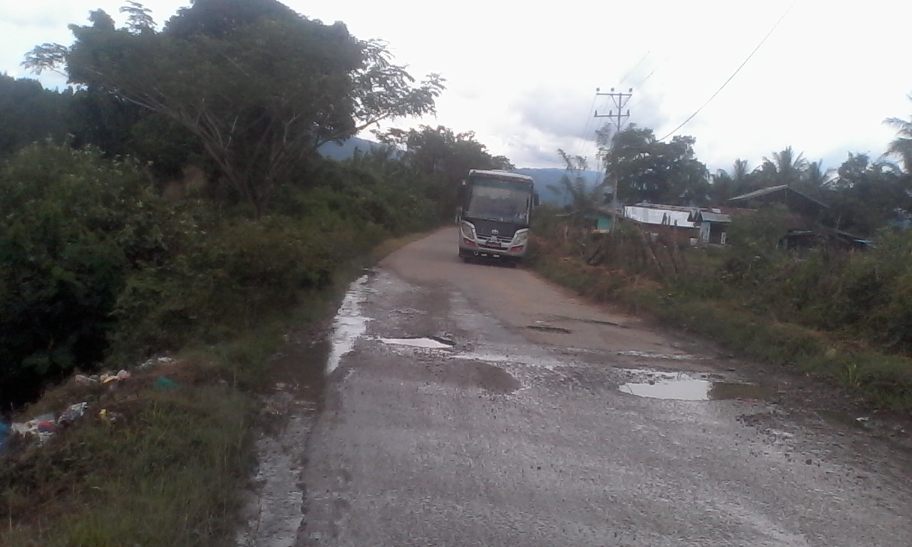 Jalan Kuta Panjang Banyak Lubang