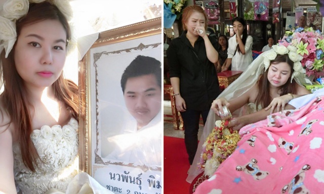 Tragis, Wanita Ini Menikah Dengan Pasangannya Yang Sudah Meninggal