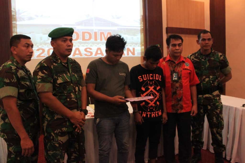 Kodim 0208/AS dan BNNK Asahan  Gerebek Kampung Narkoba