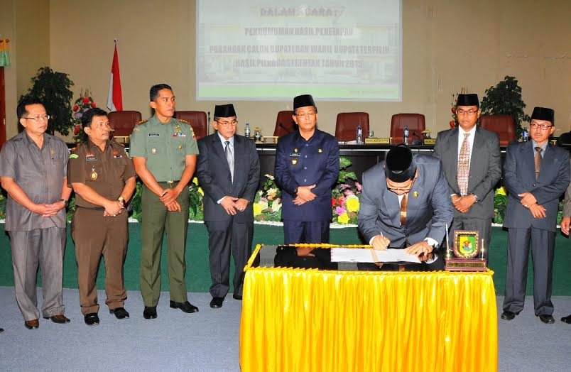 DPRD Sergai Gelar Paripurna Hasil Penetapan Calon Bupati dan Wakil Bupati Terpilih Tahun 2015
