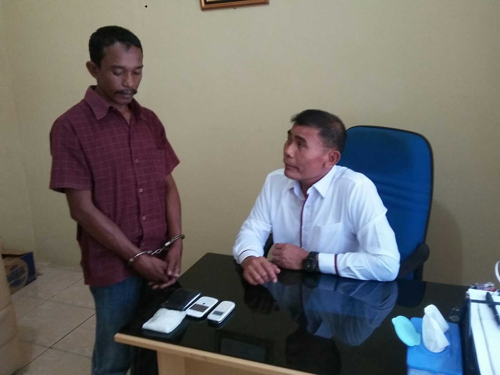 Polres Langkat Tangkap  Kurir Sabu Antar Provinsi