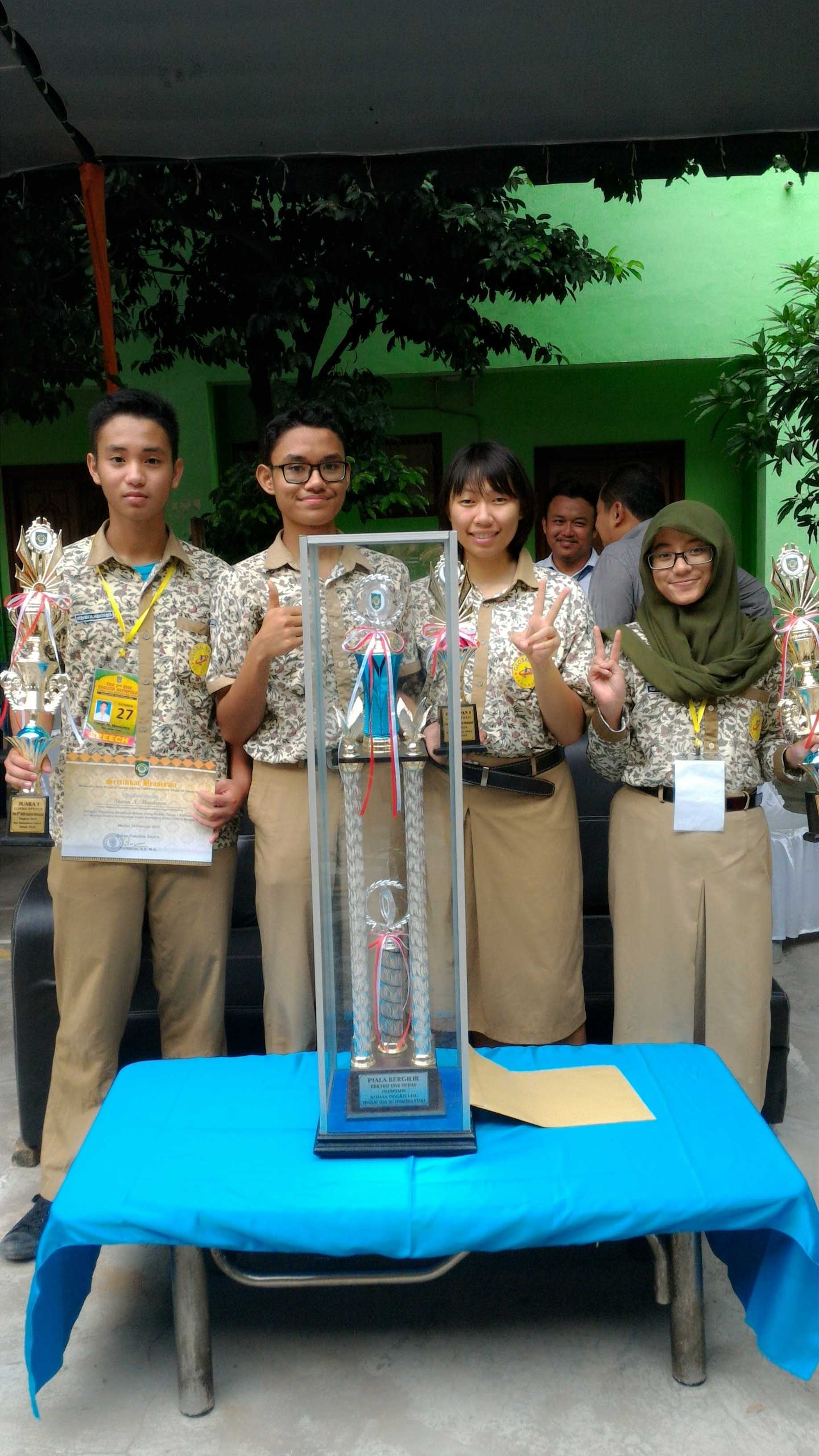 SMA Global Prima, Juara Umum  Olimpiade Bahasa Inggris
