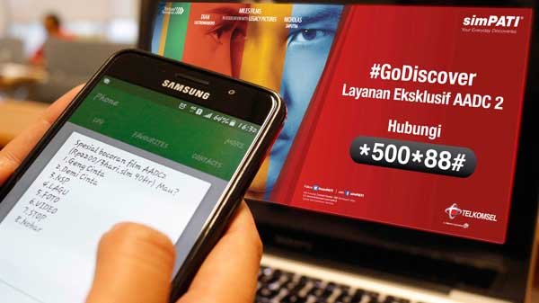 Simpati Ajak Pelanggan Setia Jelajah Films AADC2