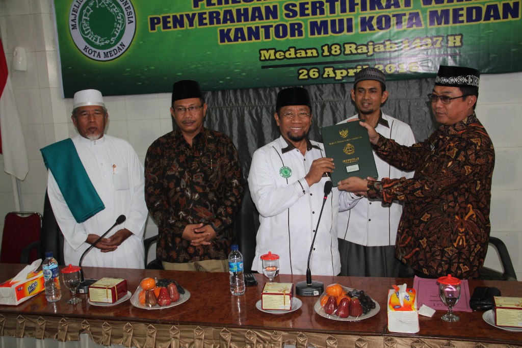 Lahan Kantor MUI Medan Sudah Bersertifikat Wakaf