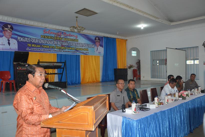 Wabup H Zainuddin Mars Buka Rapat Koordinasi FKDM se Deliserdang