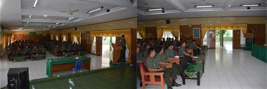 DANREM 022/PT BERIKAN PENGARAHAN KEPADA 323 PRAJURIT DAN PNS