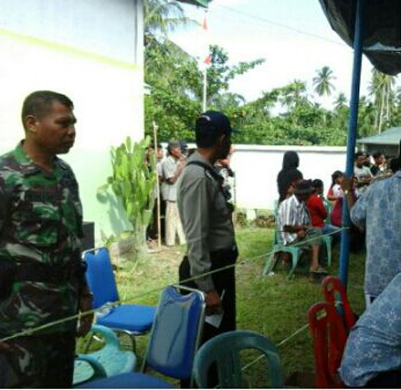 KODIM 0209/LABUHANBATU LAKSANAKAN PENGAMANAN PILKADES SERENTAK  DI KABUPATEN LABURA