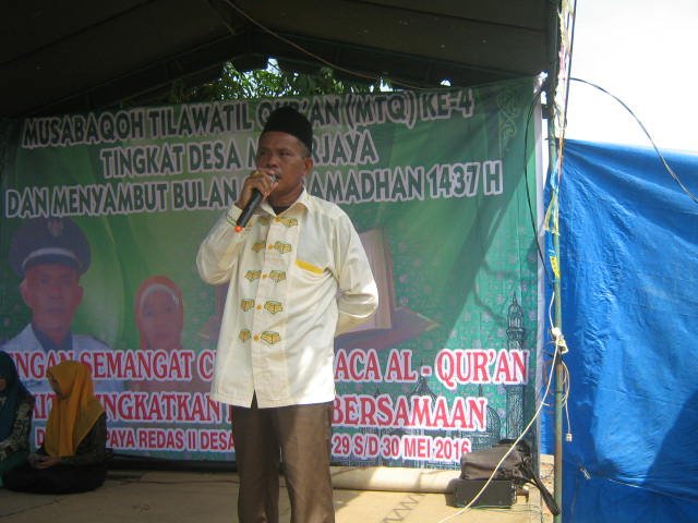 Sambut Ramadhan 1437 H  Kades Mekar Jaya Buka MTQ ke-4 Tahun 2016