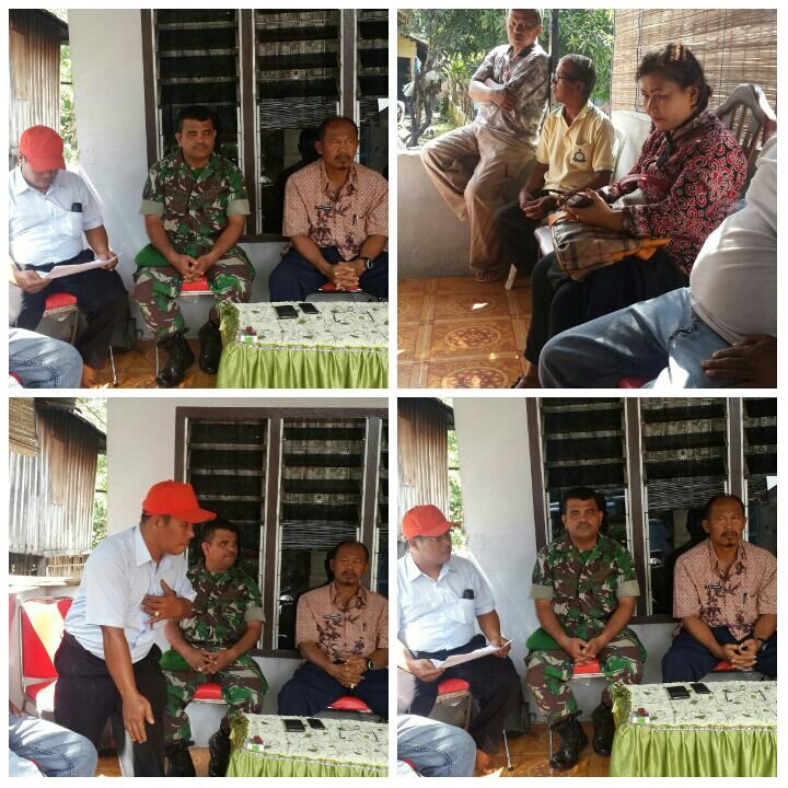 Babinsa laksanakan komsos dengan kelompok tani dalam  Rangka Percepatan Tanam Padi