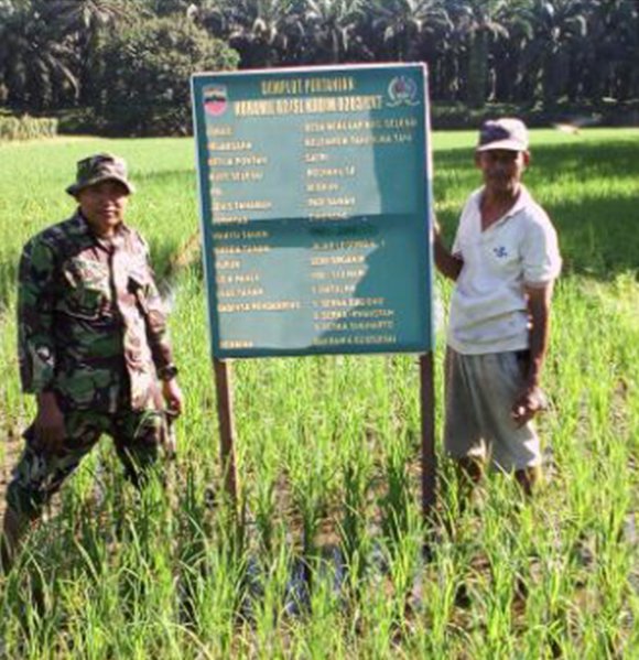 BABINSA KORAMIL 02/SELESAI CEK LAHAN DEMPLOT