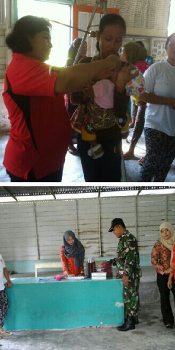 BABINSA KORAMIL 02/TANJUNG LEIDONG  LAKSANAKAN PENDAMPINGAN KEGIATAN POSYANDU