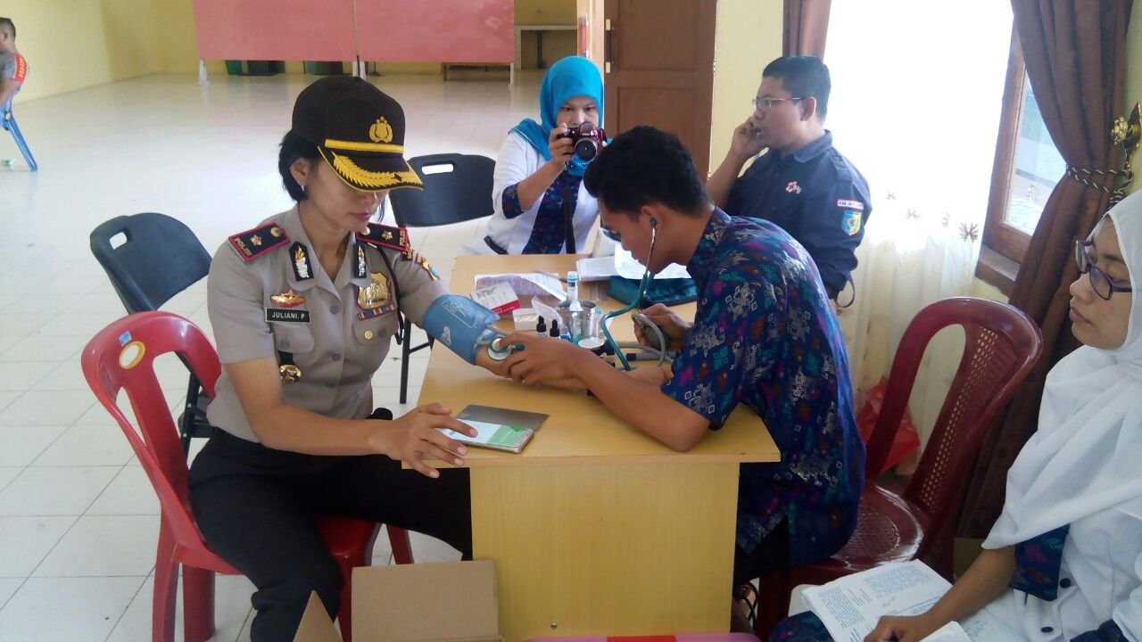 Waka Polres Batubara Bakti Sosial Donor Darah