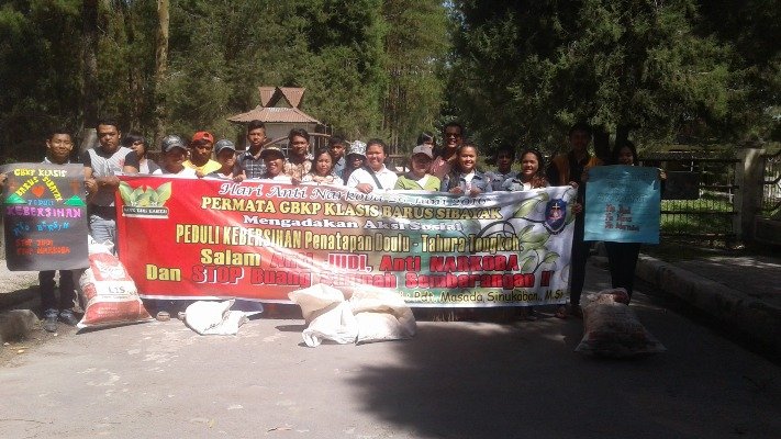 Permata GBKP Klasis Barus Sibayak Gelar Aksi Kebersihan