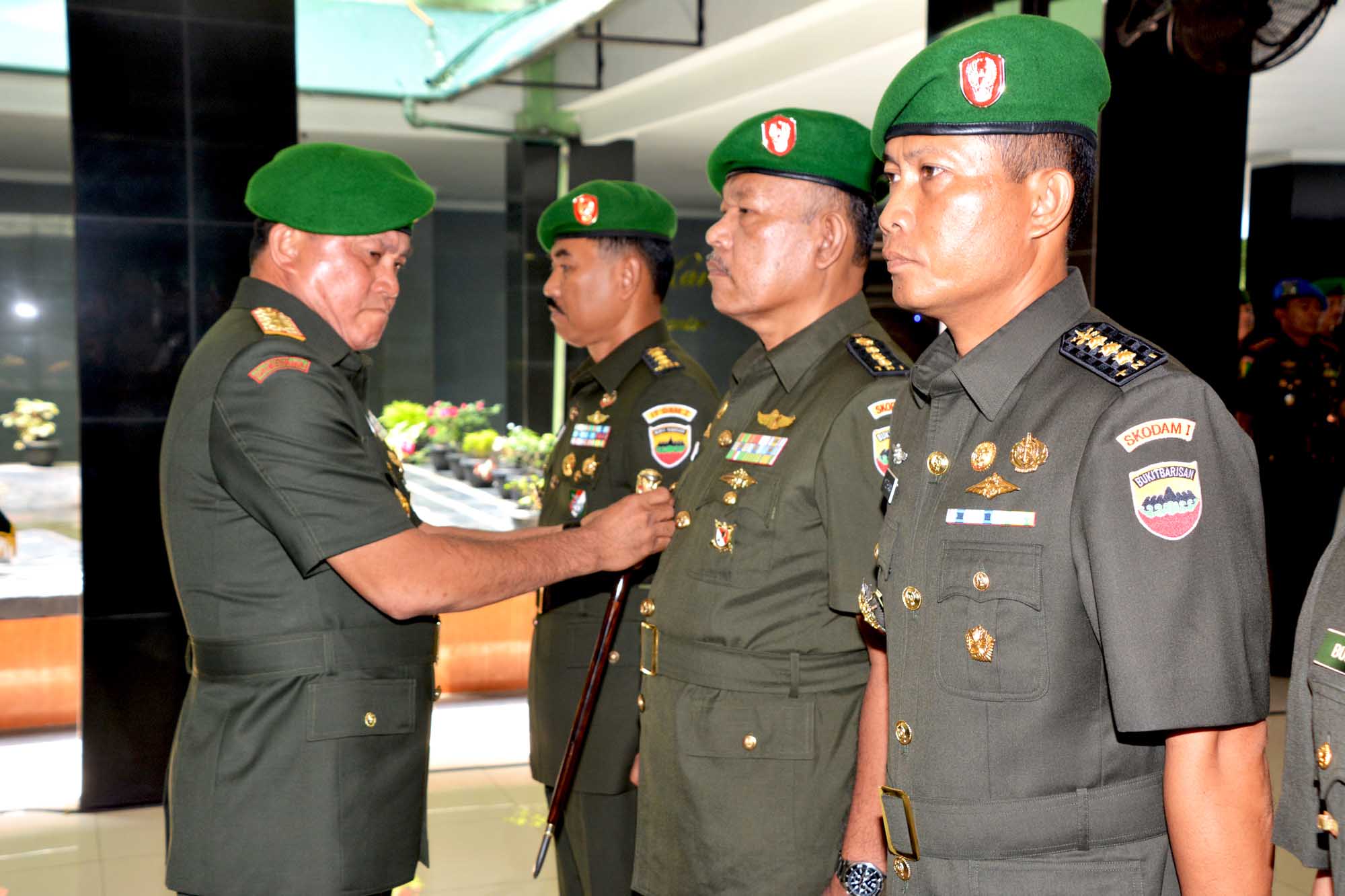 Pangdam I/BB Pimpin Sertijab Irdam Dan Staf Ahli