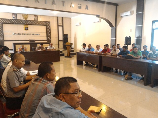 Bahas Cipta Kondisi Jelang Lebaran, Polres Sergai undang Pemerintah dan Pimpinan Perusahaan