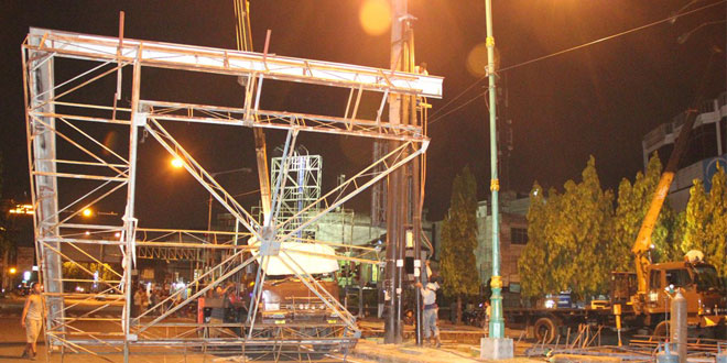 Papan Reklame Milik Hans Advertising Ditumbangkan