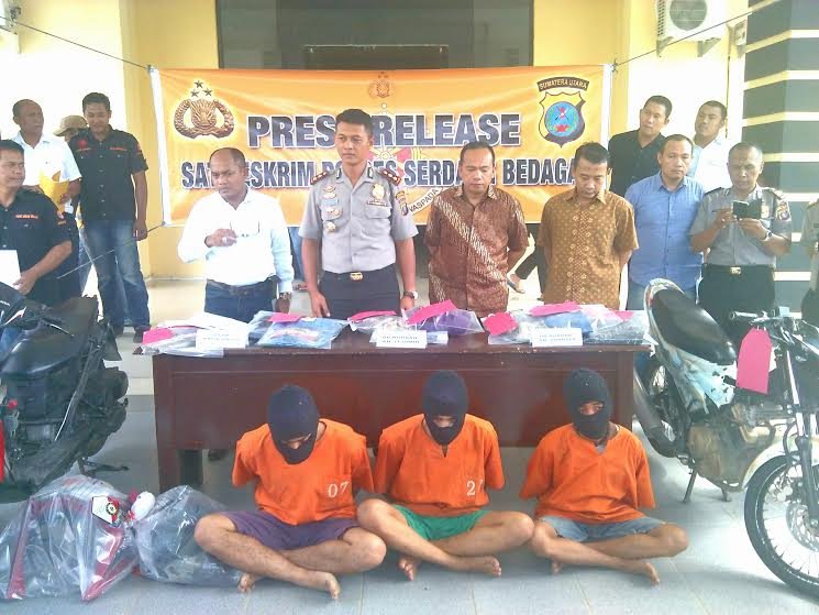 Polres Sergai Ringkus 3 orang Pelaku Pembunuhan Anggota SBSI 1992
