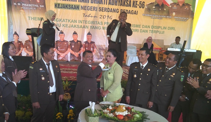 Puncak Peringatan HBA ke-56 dan IAD ke-16 diKejari Sergai digelar Secara Sederhana
