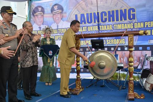 Bupati H Ashari Tambunan Launching UPTD Metrologi Legal