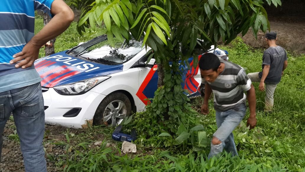 Mobil Patwal Kapolres Tebing Tinggi  Tabrak Dua Kendaraan