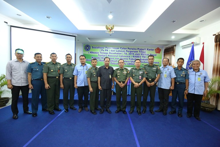 Lulusan FK UMSU Dipersilahkan Bergabung  jadi  Perwira TNI