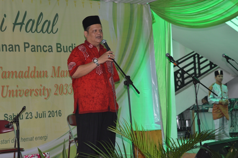 Silaturrahmi Halal Bihalal Unpab | Ajak Semua Lebih Berperan Majukan Unpab