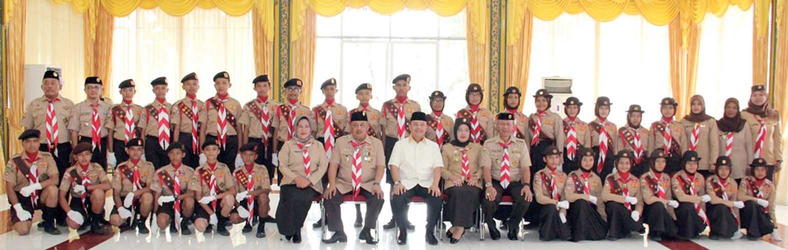 Eldin Lepas Kontingen Pramuka  Ikuti Jamnas X Cibubur