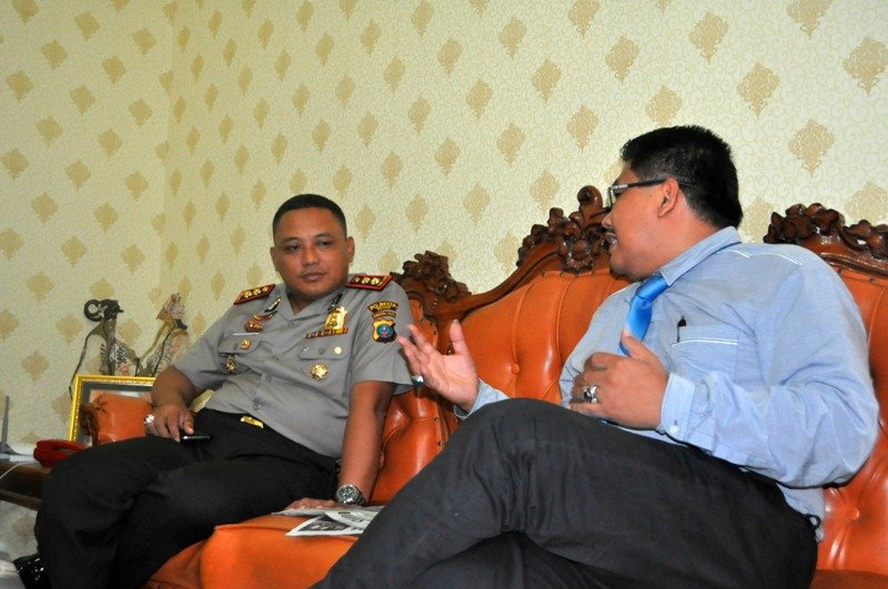 Wakapolresta AKBP Mahedi Suhendi SH Sik Sambangi Kantor Redaksi SUMUT24, Polresta Galakkan Satgas Anti Narkoba