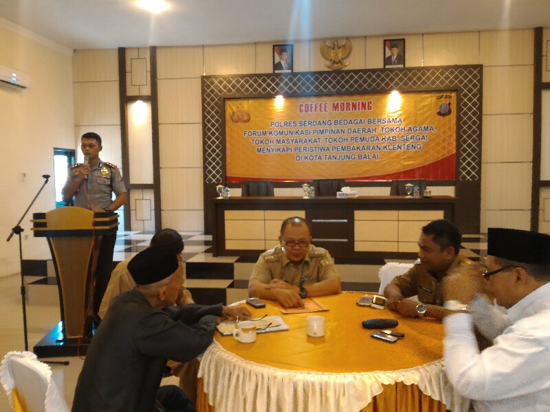 Memperkuat Silaturahmi Antar Umat Beragama | Kapolres Sergai Coffe Morning Bersama Tokoh Agama dan Etnis Tionghoa