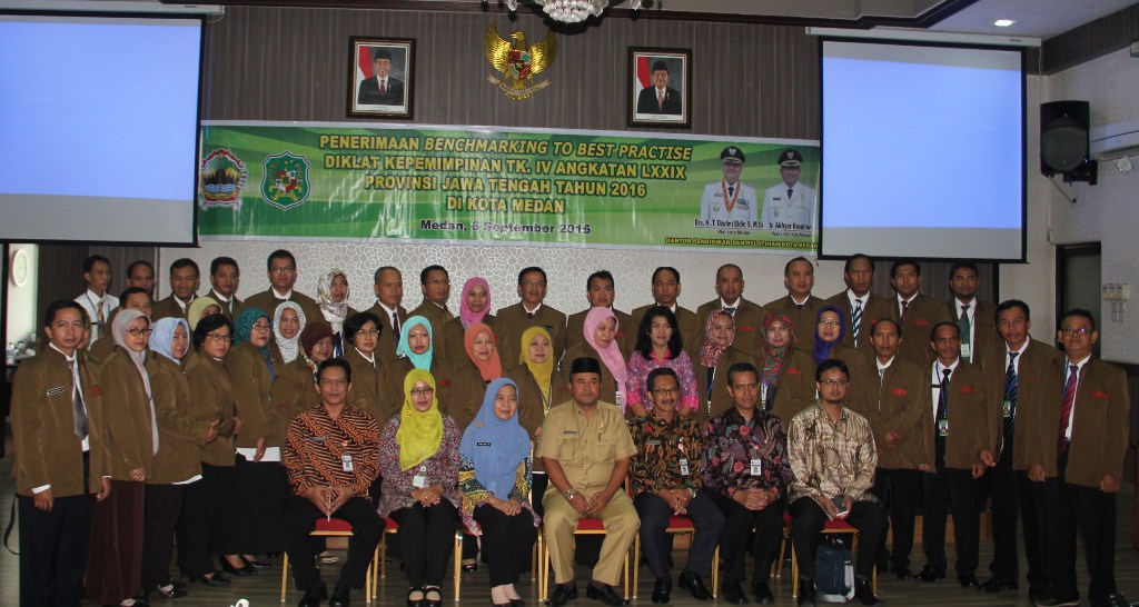 Peserta Ditlatpim Jateng ke Kantor BPBD dan Camat Medan Amplas