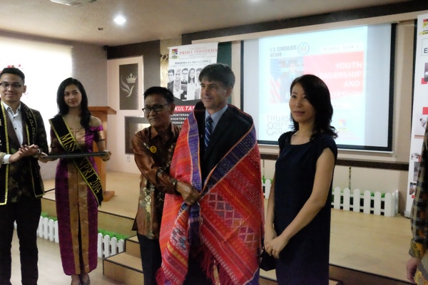 Kuliah Umum di UNPRI , Amerika Serikat Dukung  Pemimpin Muda Penuh Prakarsa