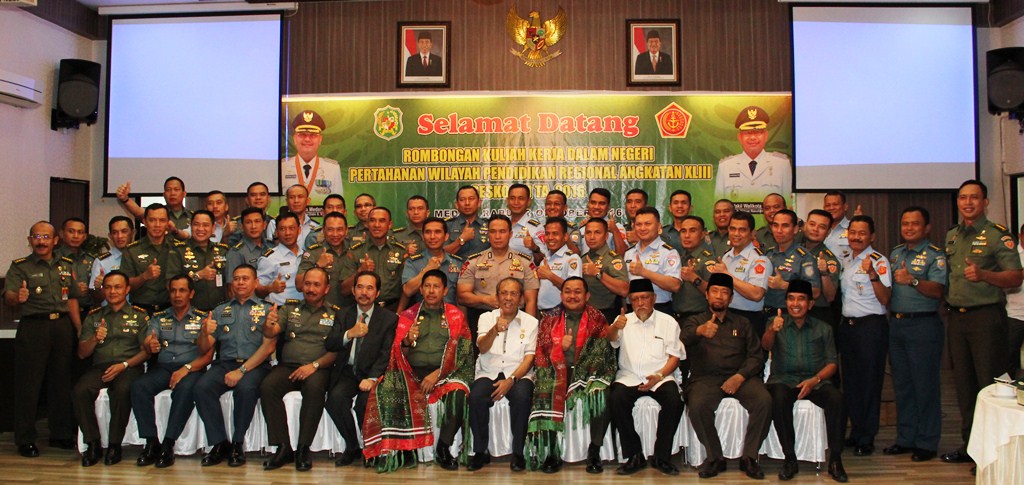 Rombongan KKDN Hanwil Dikreg Angkatan XLIII Sesko TNI Kunjungi Balai Kota