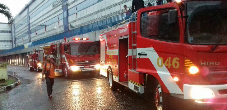 Gedung Kementerian Keuangan  Negara Medan Terbakar