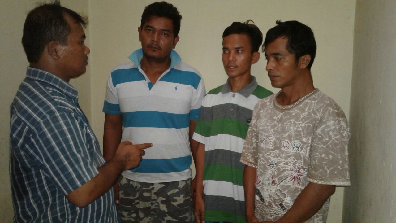 Polsek Sunggal Ringkus  3 Penghisap Sabu