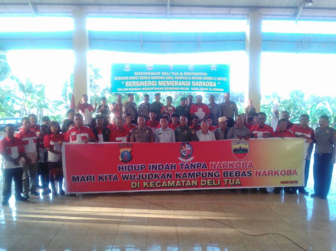 Muspika Delitua Siap Perangi Narkoba