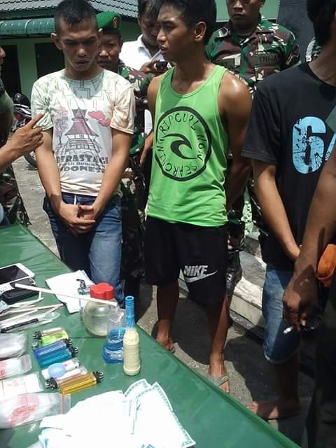 Unit Intel Kodim 0203/Langkat  Bekuk Tiga Bandar Narkoba