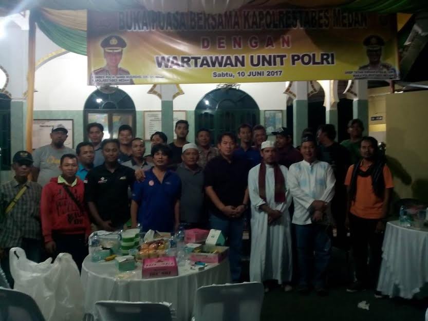 Jalin Silaturahmi, Polrestabes Medan Buka Puasa Bersama dengan Wartawan