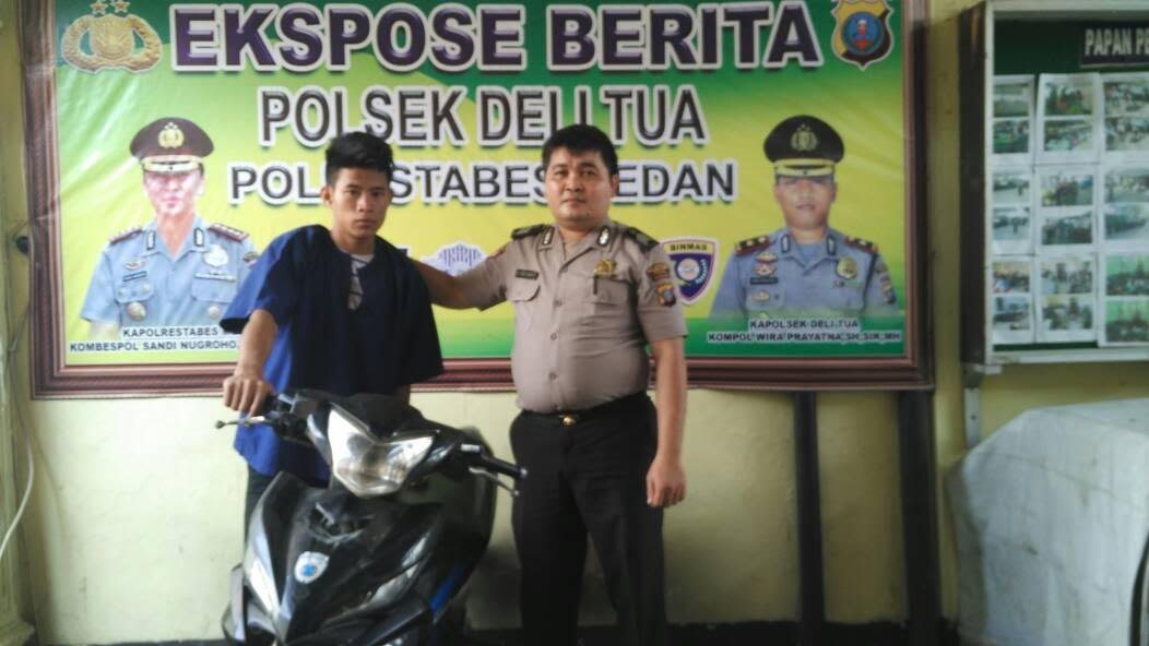 Sikat Sepeda Motor Saat Mencari Kerjaan, Laia Diciduk Polsek Delta