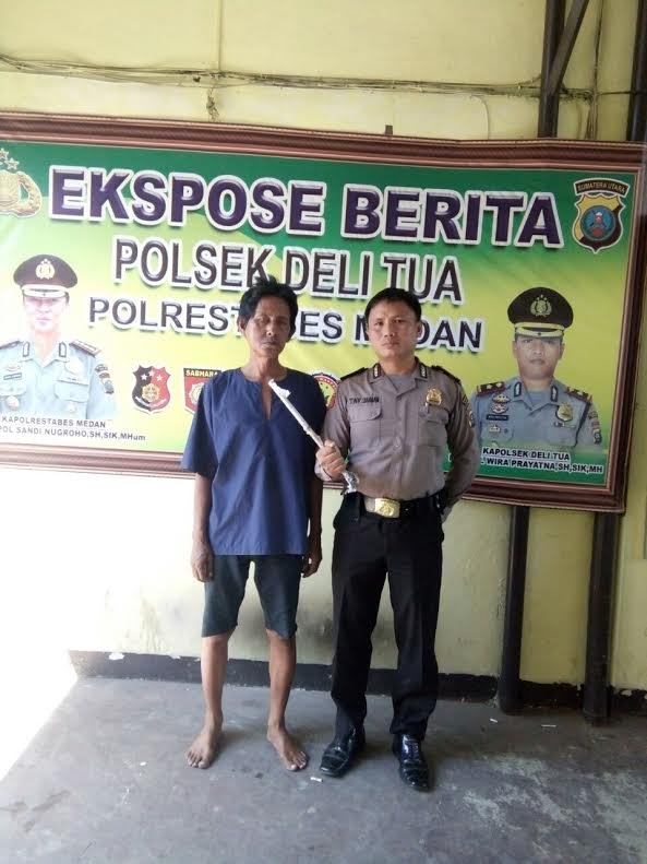 Istri Kawin Lagi, Peria Setangah Abad Hantam Kepala Anak Tiri