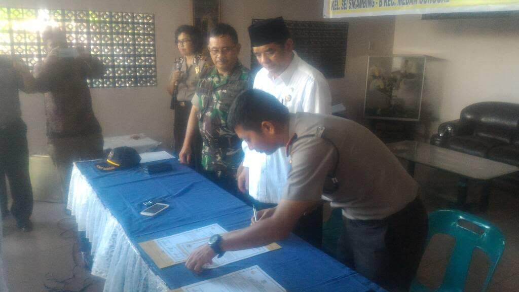 Muspika Medan Sunggal Tandatangani Fakta Integritas Lingkungan Bersih dari Narkoba