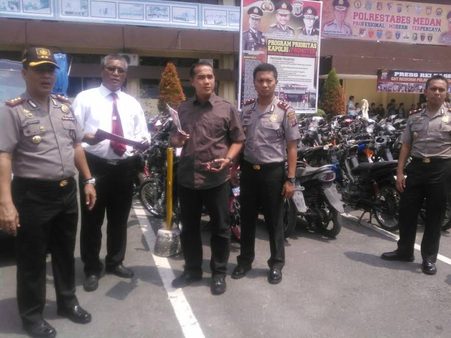 Polrestabes Medan dan Polsek Jajaran Ungkap 132 Hasil Ranmor