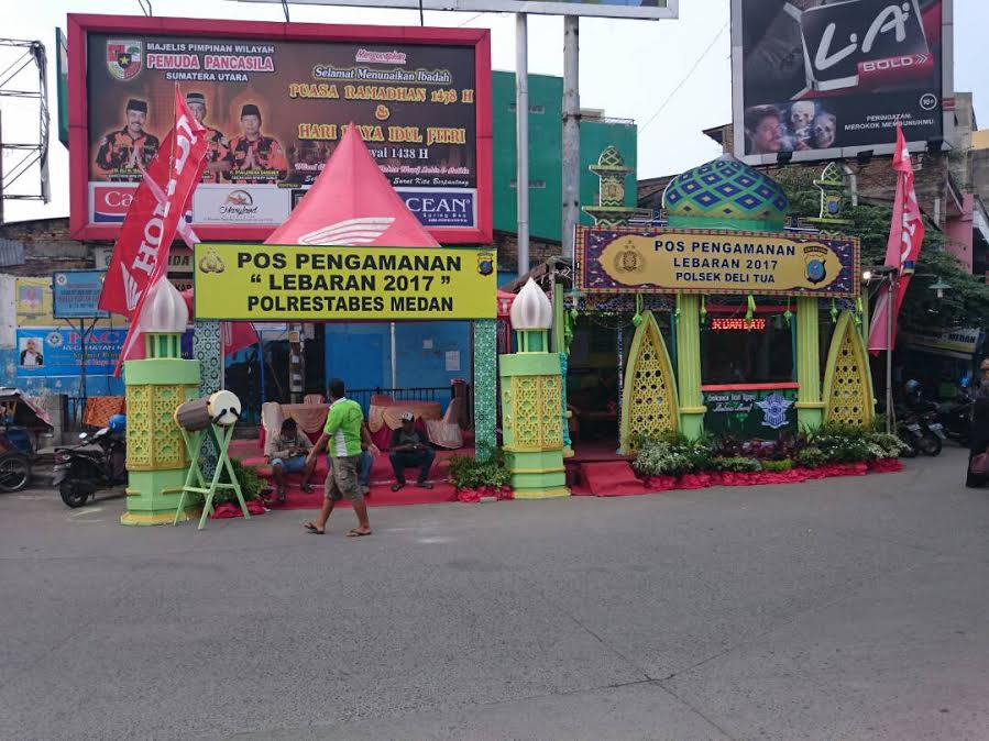 Kondusifitas Jelang Lebaran, Polsek Delta Dirikan Pos PAM