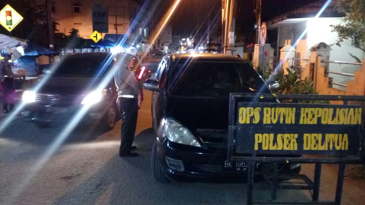 Antisipasi Narkoba, Senpi dan Terorisme, Polsek Delitua Gelar Razia