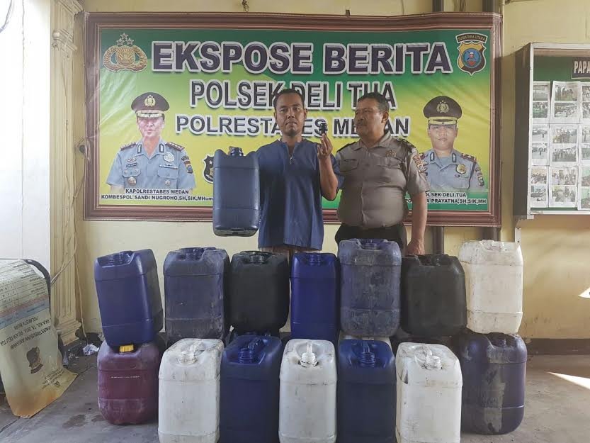 Polsek Delta Ringkus Pelaku 378-372  Modus Kurangi Takaran Migor