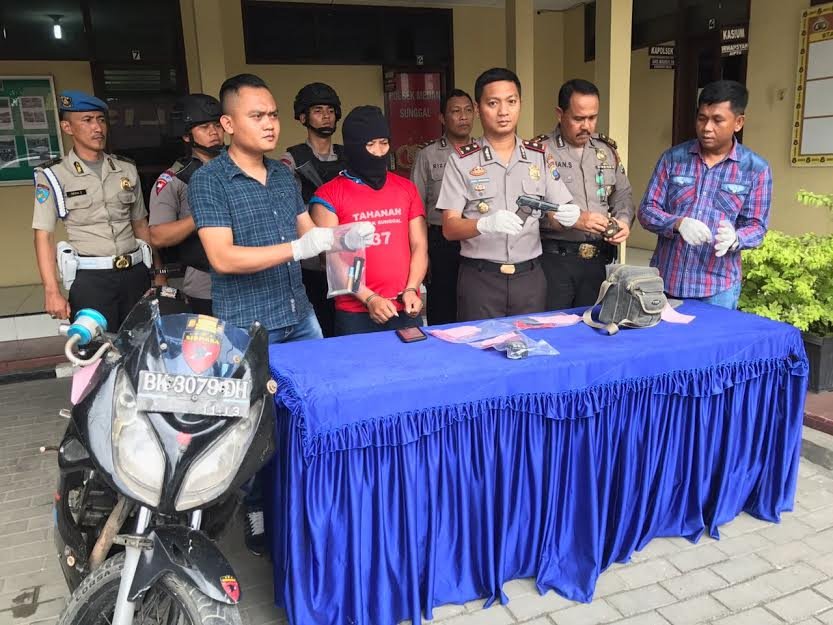 Tenteng Ransel Berisikan Airgun, Budi Diamankan Polsek Sunggal