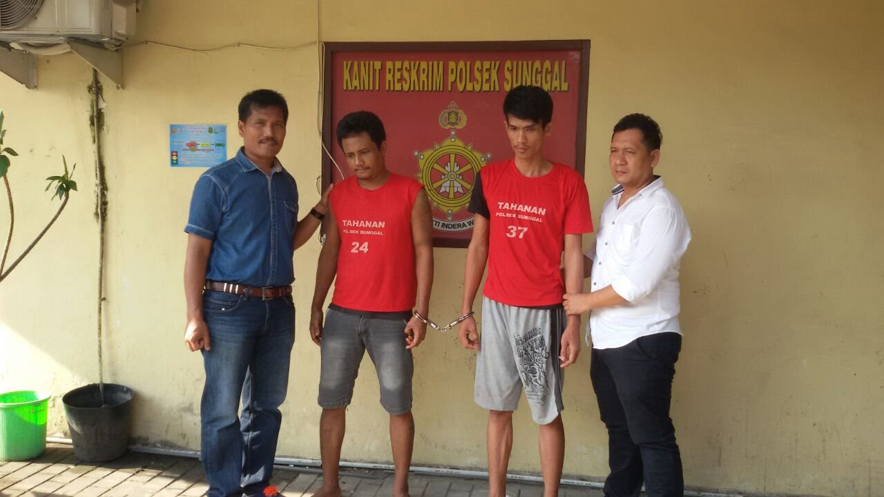 Polsek Sunggal Ciduk Dua Sekawan Pencuri Sepeda Motor