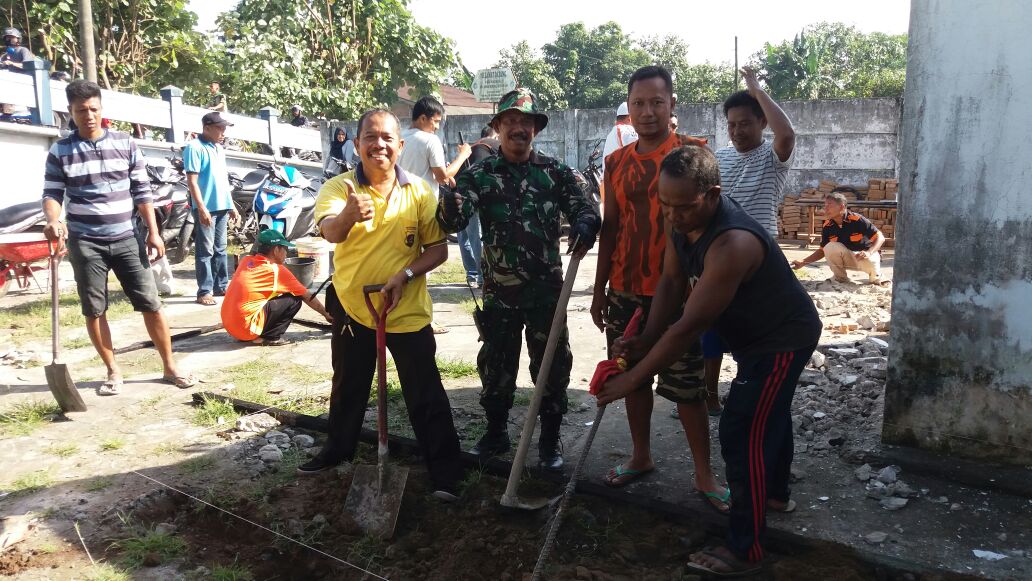 Pasca Kebakaran, Muspika Medan Sunggal Renovasi Musholah Al Ikhlas