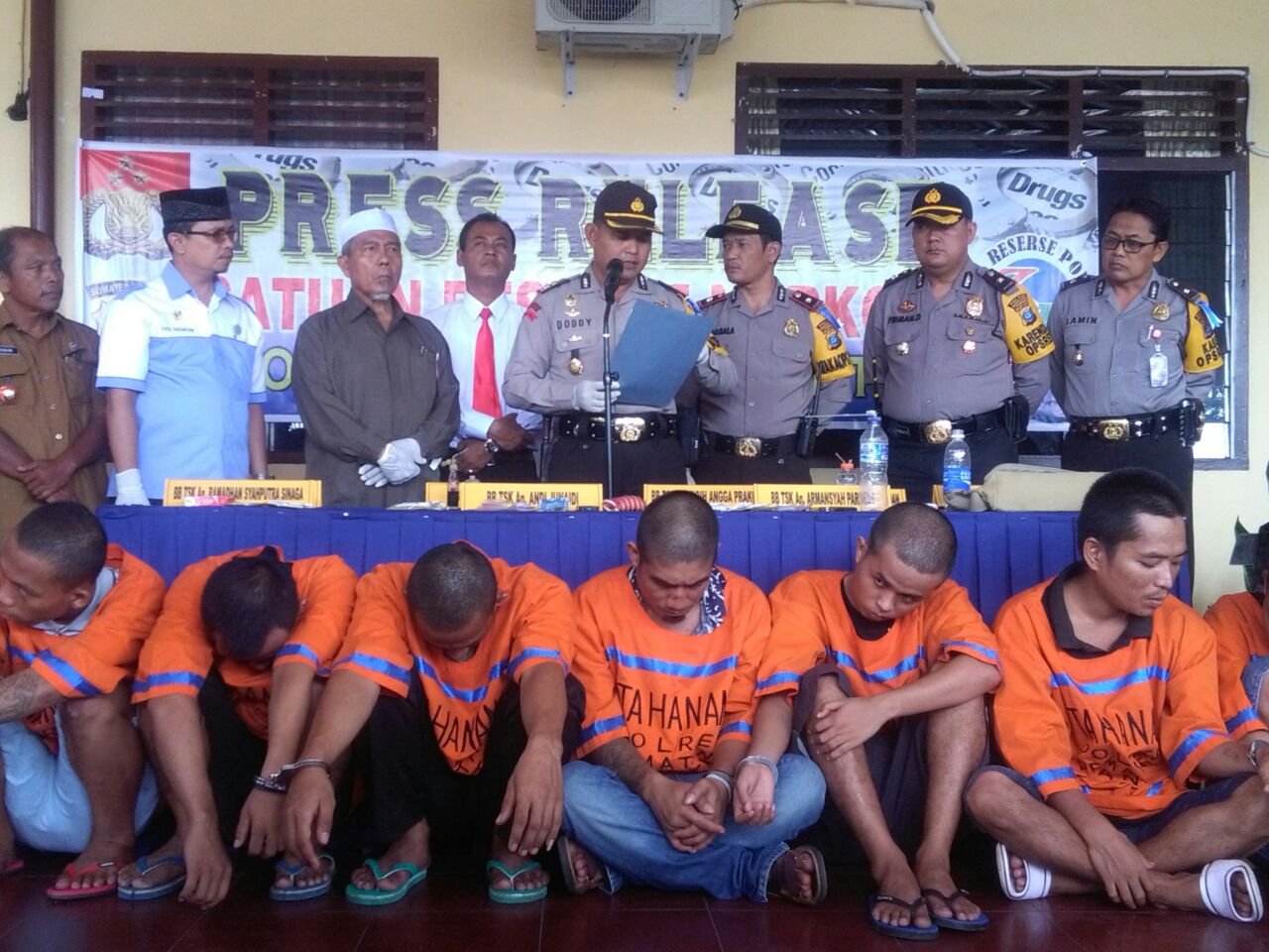 Sabu 200 gram Tujuan Kepri Digagalkan Polres Langkat